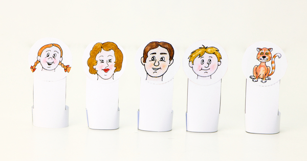 Bastelbogen Fingerpuppen – Bild 3